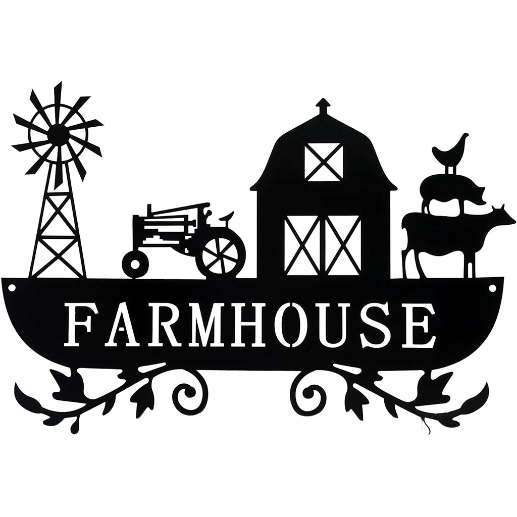 Metal Farmhouse Home Decor Wrought Iron Crafts Metal Ornaments Sign Pretty  Artwork Wall Stickers Shape Decoration Rustic Farm Sign Windmill Barn  Tractor Animal Decor Metal Wall Art | Shopee Philippines