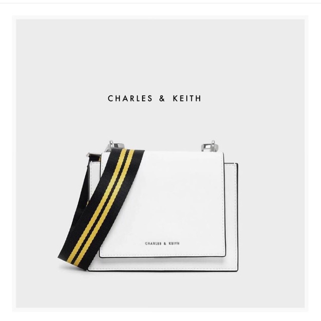 charles and keith nylon strap crossbody bag