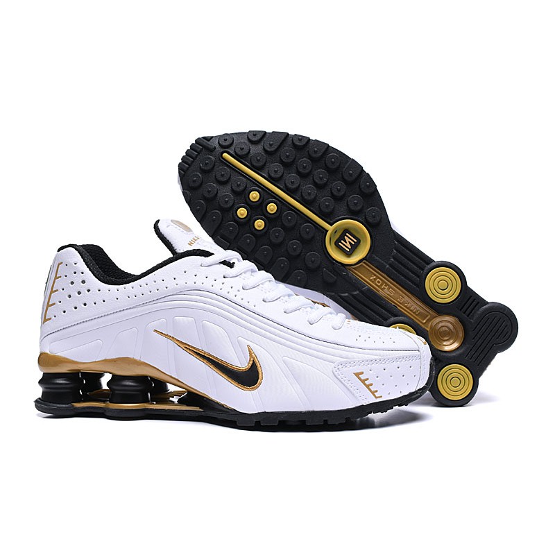 nike shox r4 gold