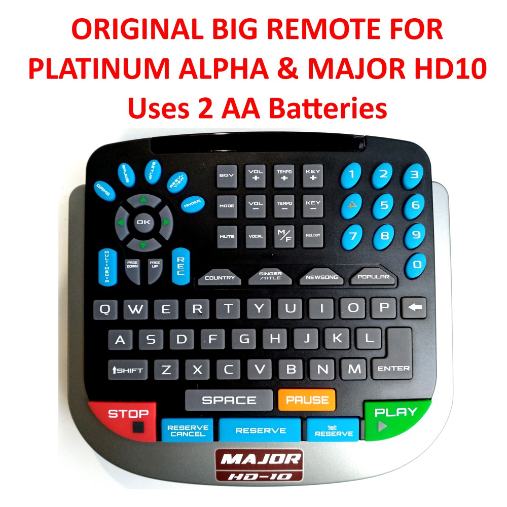 Original Platinum Big Remote for Platinum Alpha and Platinum Major HD10