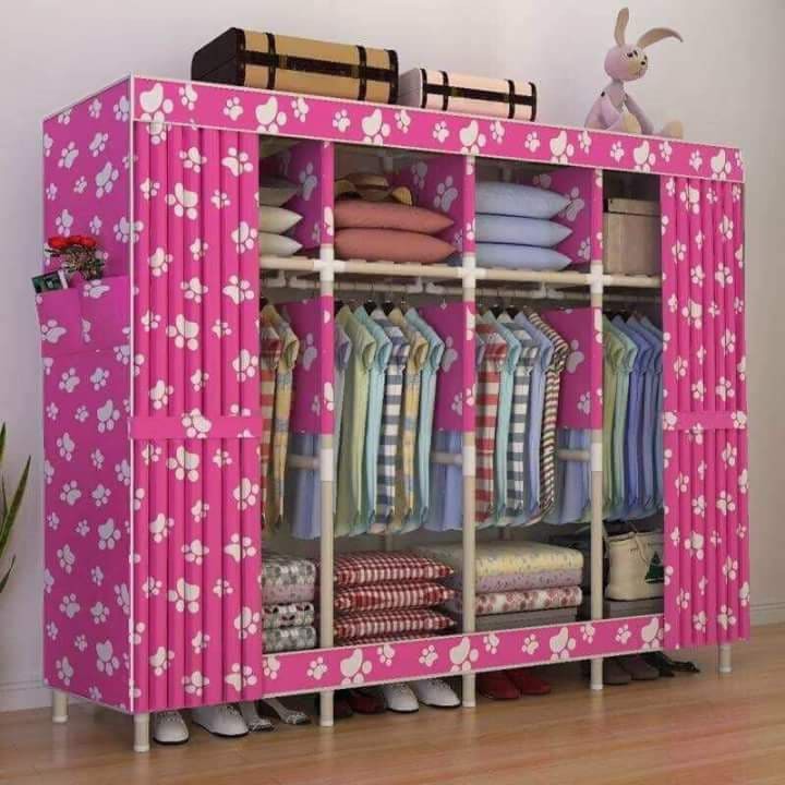 Portable Wardrobe Storage Oxford Cloth Closet Organizer Shopee