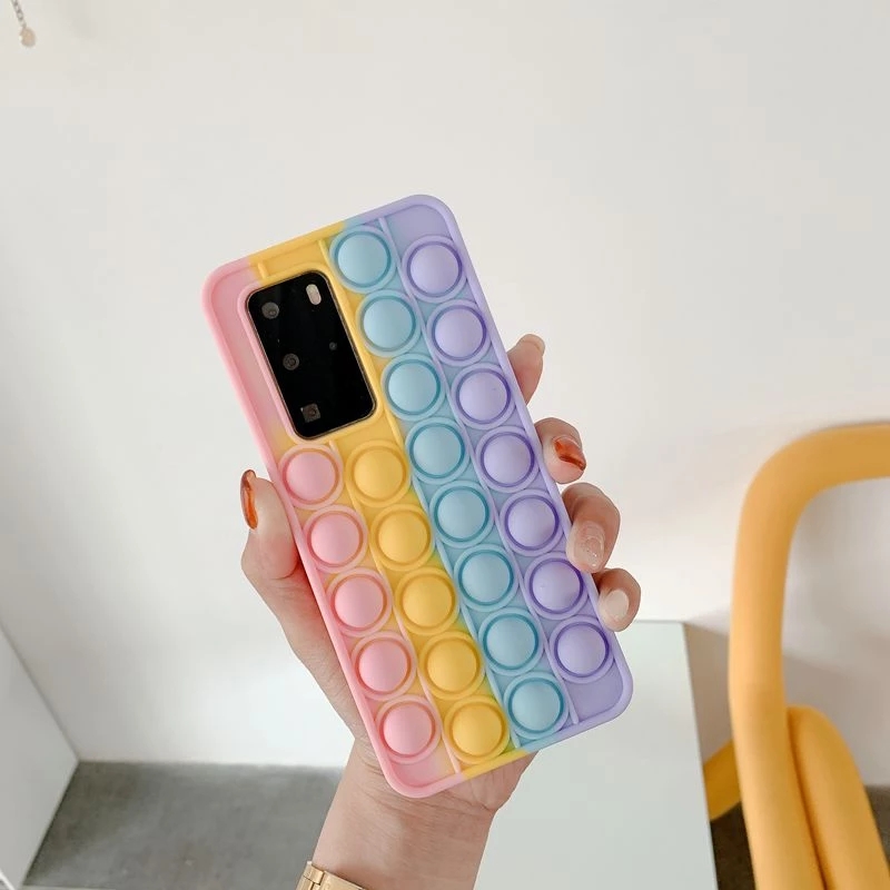 Soft Liquid Pop it Bubble Cute Case OPPO A3s A9 A5 A5s A15 A15s A94 A74