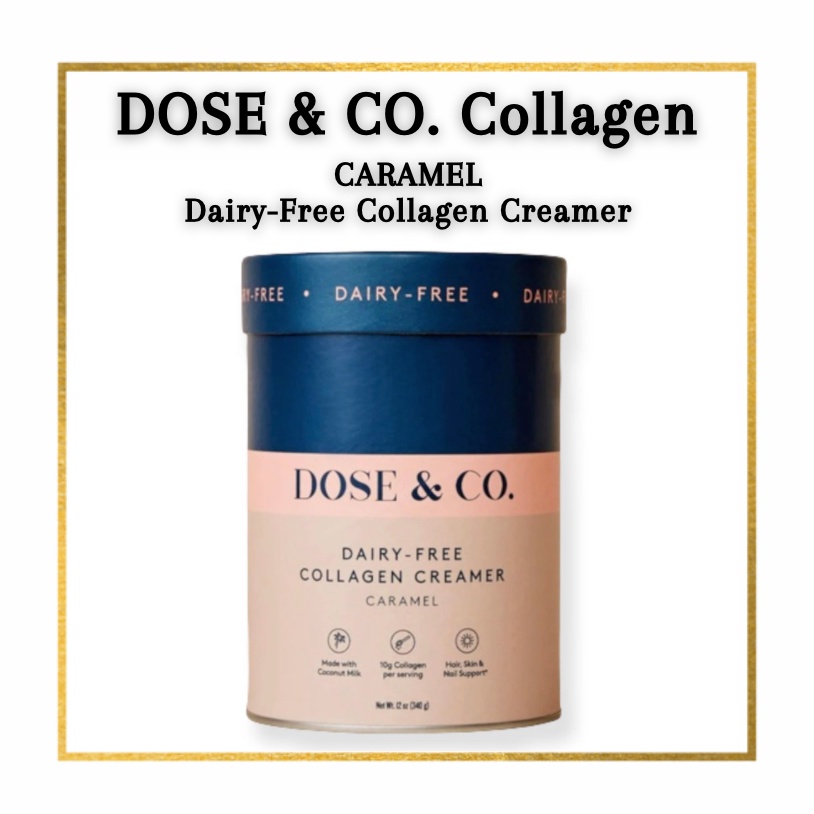 DOSE and CO. Collagen CARAMEL DairyFree Collagen Creamer 12oz