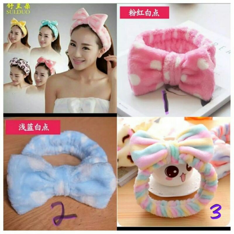 Bandana BANDO Hair HEADBAND Big Tape For Washing Advanced MAKEUP