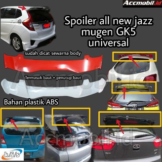 Honda Jazz Rs Fit Spoiler Mugen Gen 3 Hatchback Gk5 Universal Mugen Model Shopee Philippines