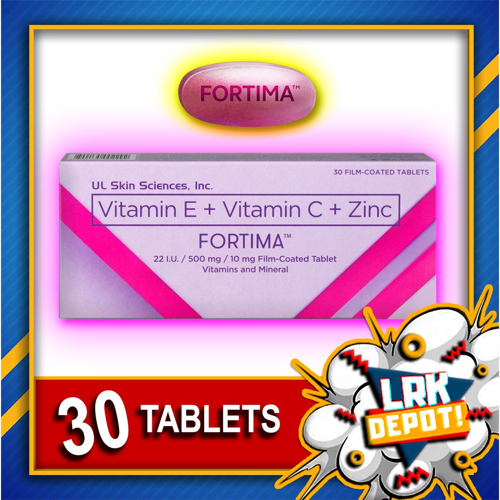 Fortima 30s (Vitamin E + Vitamin C + Zinc) 30 tablets by UNILAB