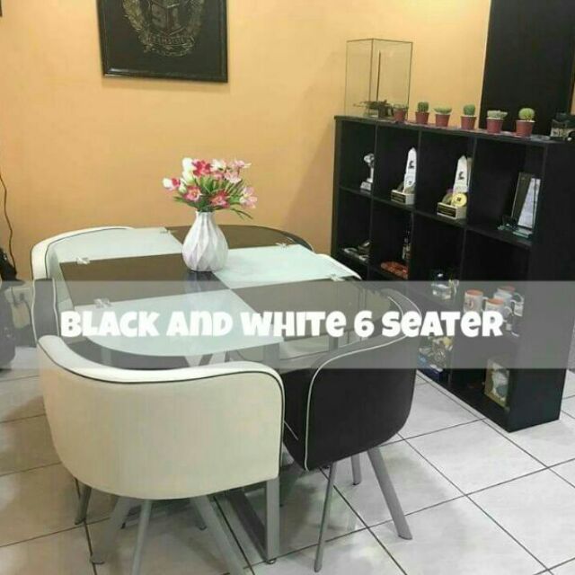 Two Tone Space Saver Dining Set, Space Saving Dining Room Furniture