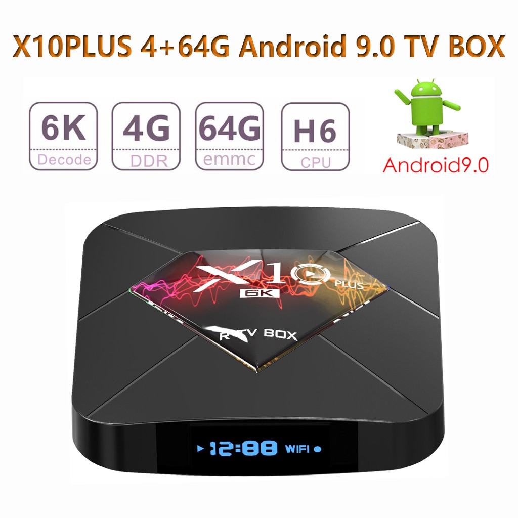 paper Tentative name Correlate PRE INSTALL Newest X10 Plus 4+64G Android 9.0 Smart TV Box 6K H6 With i8  Keyboard | Shopee Philippines