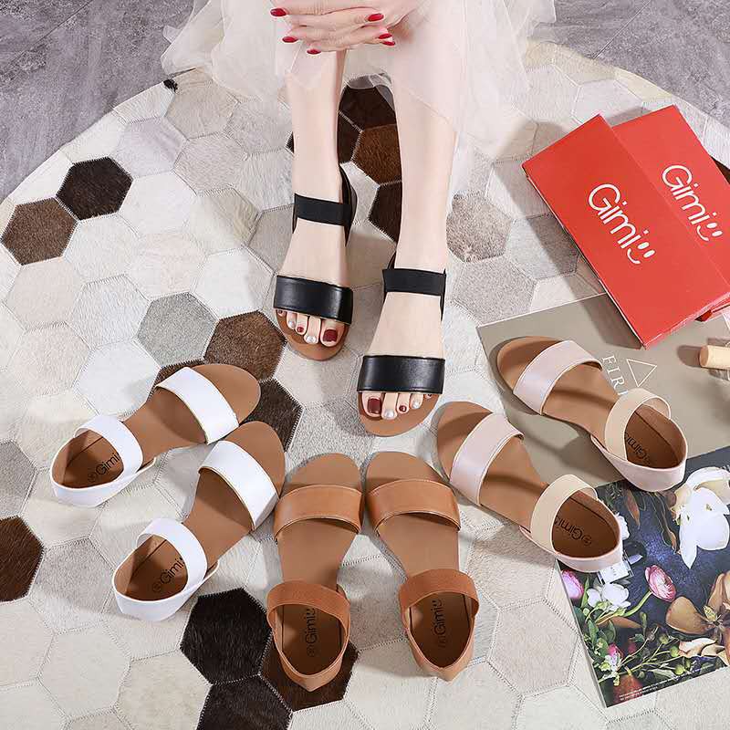 【luckiss】HOT Korean Fashion Flat Sandals For Women HighQuality sandal ...