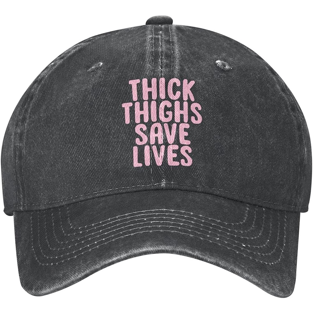 Thick Thighs Save Lives Hat Adult Baseball Cap for Men Women Adjustable Distressed Vintage Trucker Hat Unisex Dad Hat II7W #8