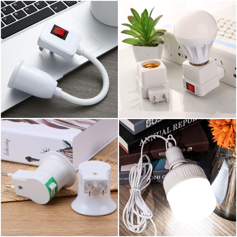 E27 light bulb holder LED Light Bulb Socket Extension cord Pendant
