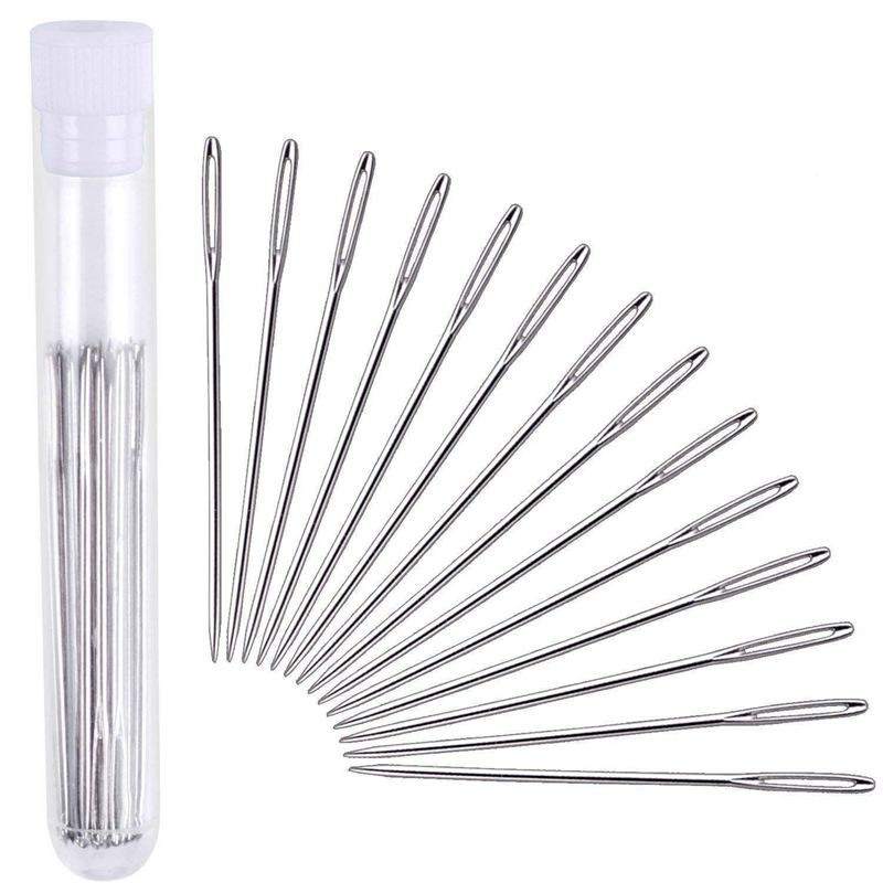 30pcs 5.2 cm Large-Eye Stitching Needles Hand Sewing Needles for ...