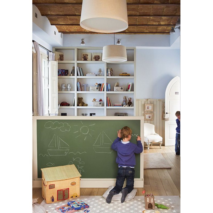 SelfAdhesive Chalkboard Wallpaper with Free Chalk Holder and Chalks