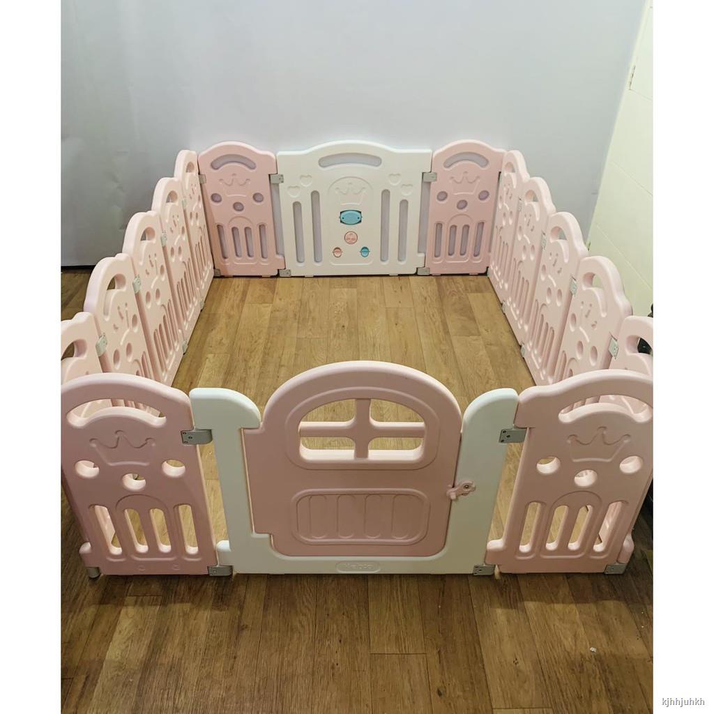 Kids Playpen For Baby Toddlers Safety Removable Panels with rubber