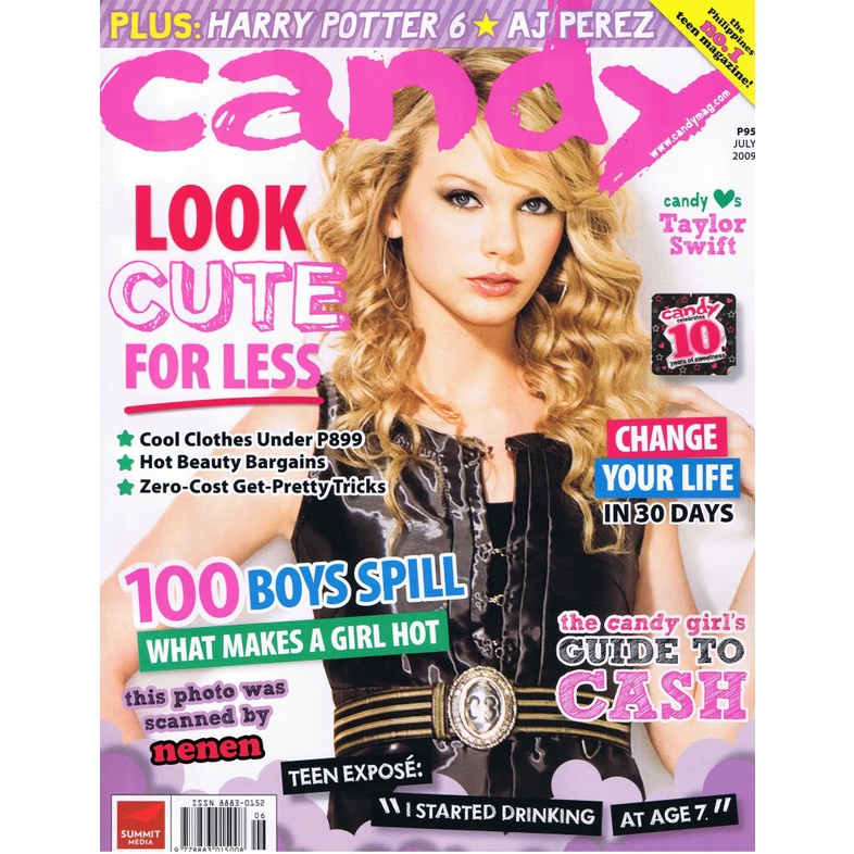 Candy magazine July 2009 Taylor Swift (old copy) | Shopee Philippines