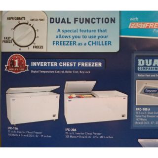 Fujidenzo 18 Cu Ft Dual Function Solid Top Chest Freezer Chiller Fc 18adf White Shopee Philippines