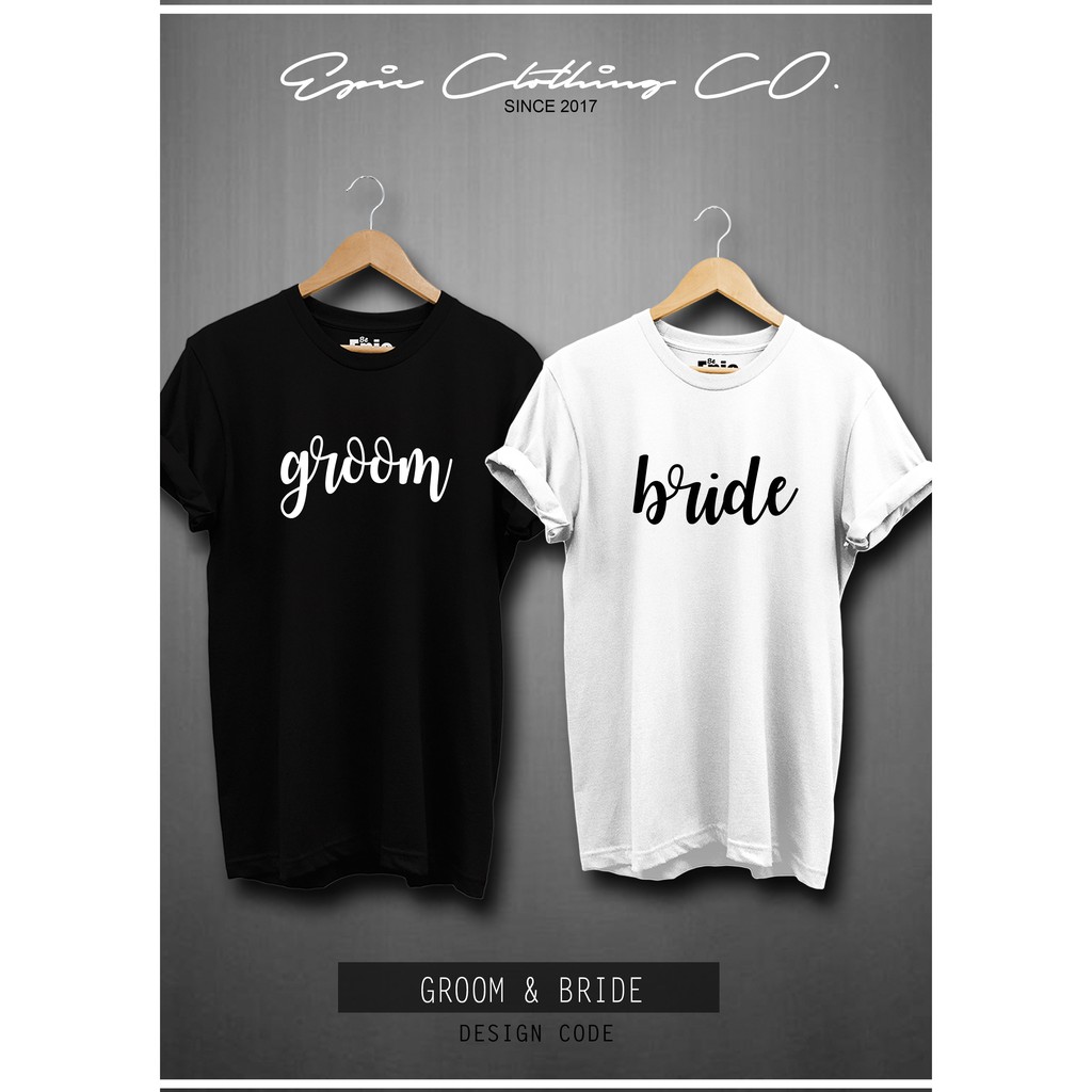 bride and groom shirts