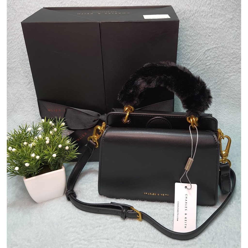 calvin klein fur bag