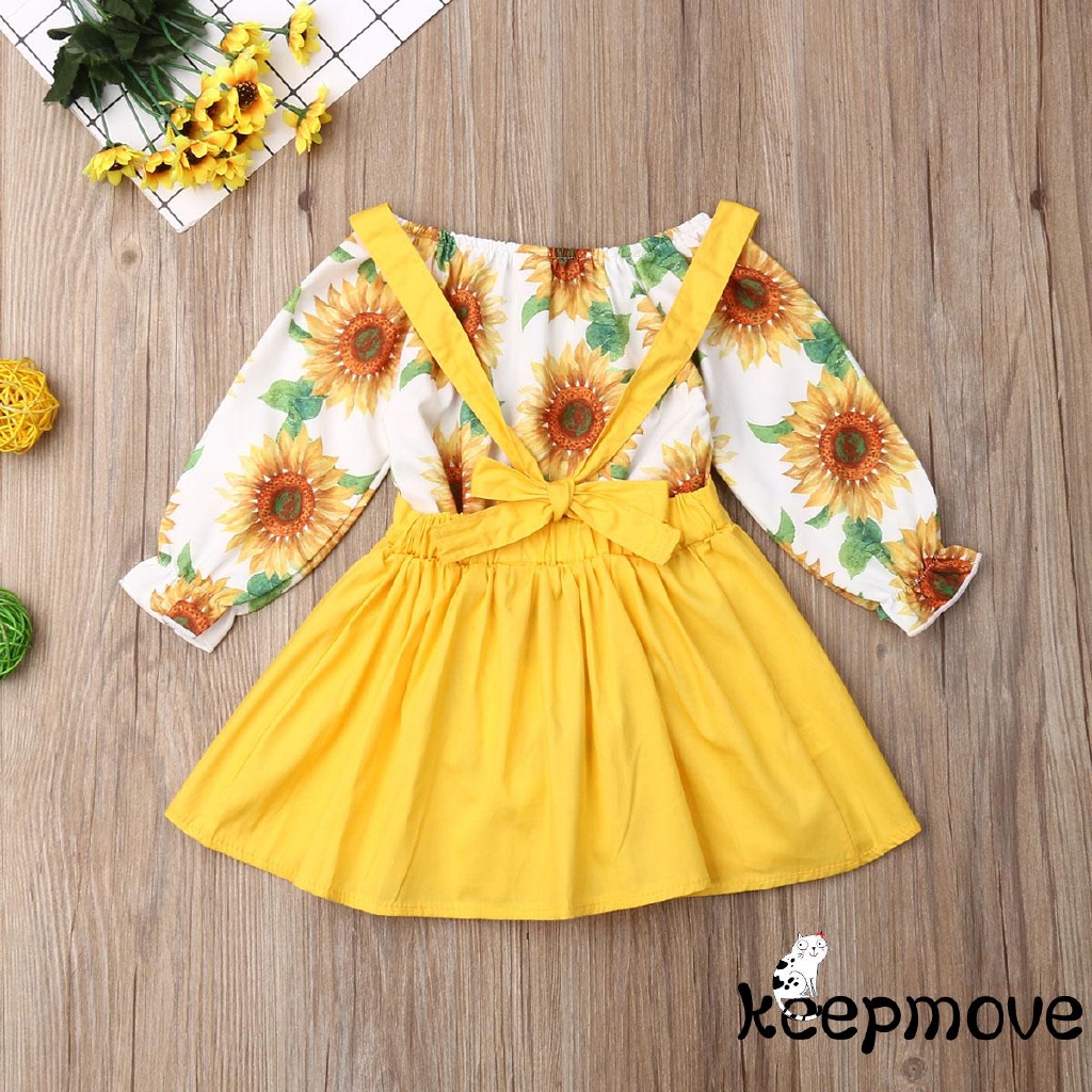 sunflower baby romper