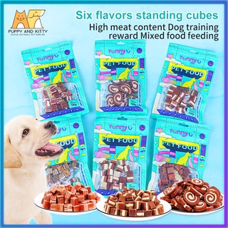 Dog Treats 100g pet Food Snacks Chicken Beef Cube and Stick