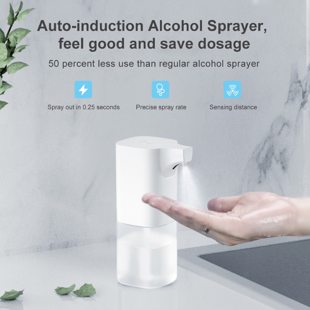 350ml Automatic Soap Dispenser Spray Type Touchless Soap Dispensers With Ir Sensor Sanitizer 75 Alcohol Dispenser For Home Commercial Use Shopee Philippines