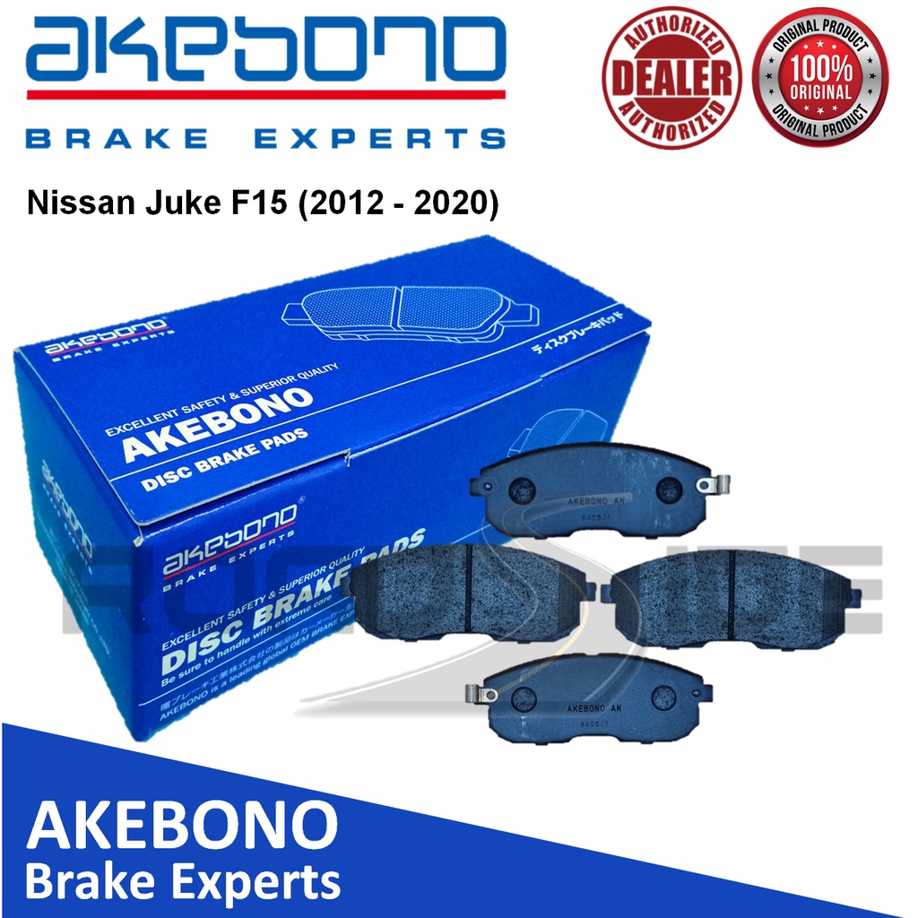 Akebono Front Brake Pads for Nissan Juke F15 (2012 - 2020) | Shopee ...