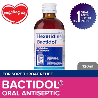 Bactidol Oral Antiseptic Gargle Mouthwash 500ml for Sore Throat, Itchy ...