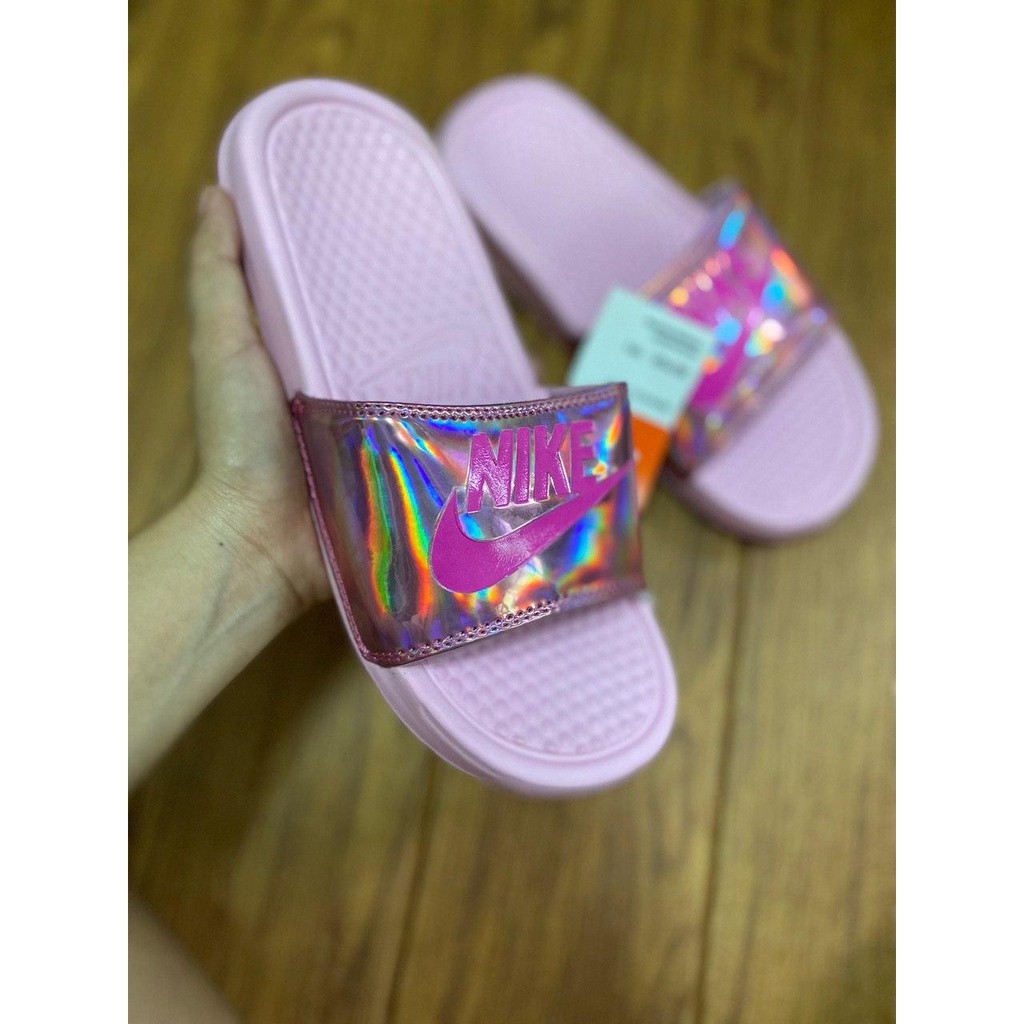 nike slides women purple