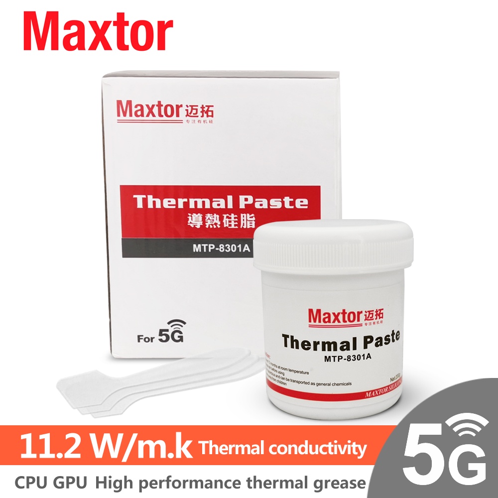 Maxtor Thermal Paste 11.2W/mk 8301A PC CPU GPU PS4 Computer 5G MCU Equipment Cooler fan thermal