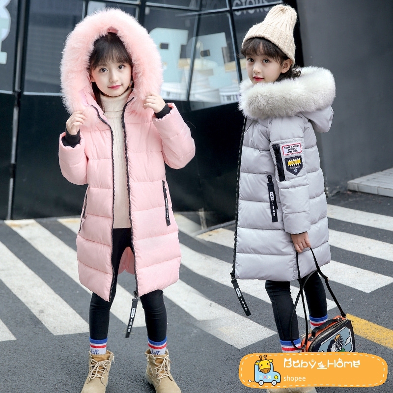 girls fur collar coat