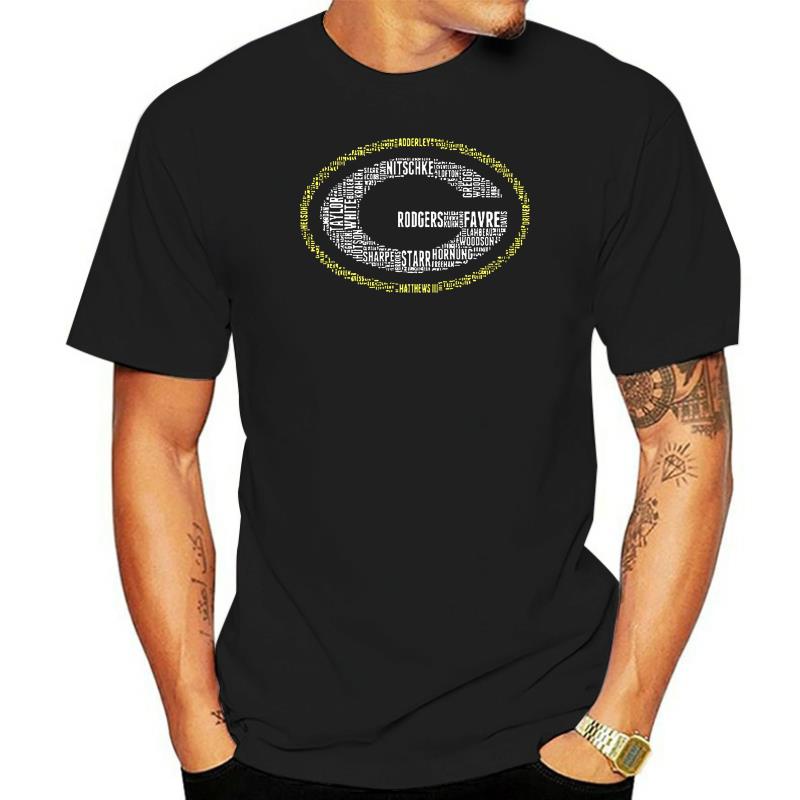 Logo Text Green Streetwear Harajuku 100%Cotton Bay Men'S Tshirt Packers Hoodies Sweatshirts