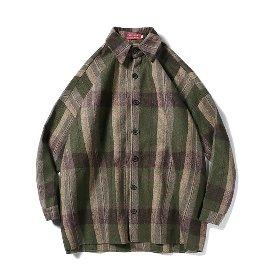 baggy flannel shirts