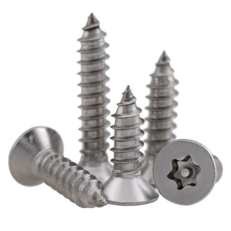 Flat Head Torx Security Pin Screws A2 Stainless Self Tapping Screw M3.9 M4.8