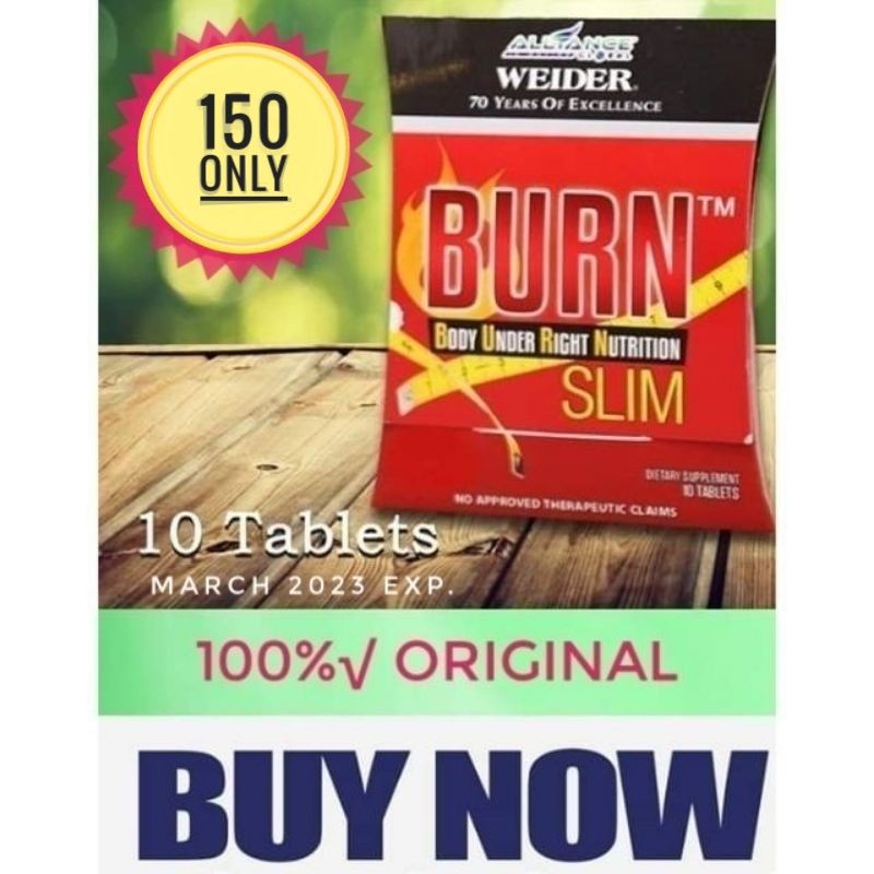 AIM GLOBAL BURN SLIM FAT Burner weight loss tablet (10 tabs) Shopee