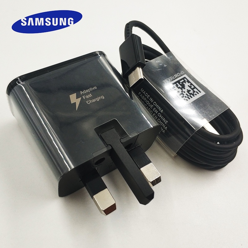 Samsung Fast Charger UK Plug Adapter Fast Charge Type C Cable for Galaxy S10  8 9 Plus A90 80 70 50 60 40 30 41 Note 8 9 | Shopee Philippines