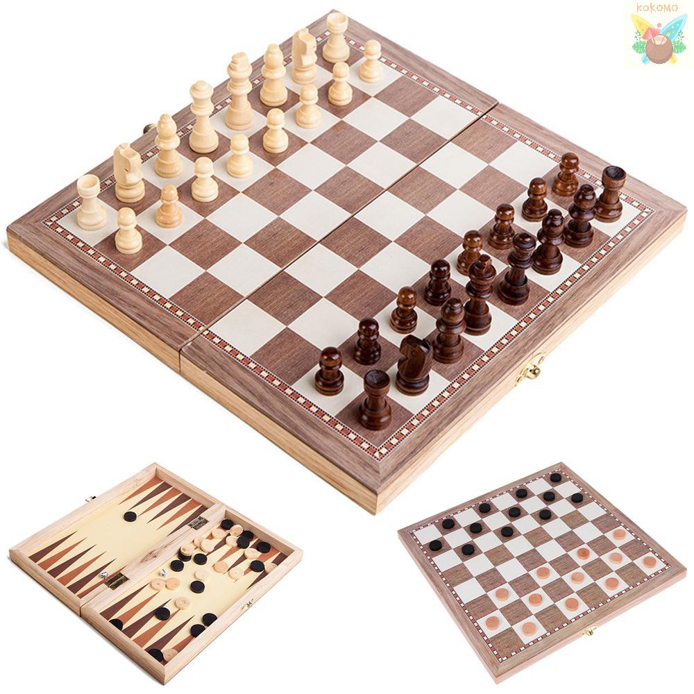 wooden chess