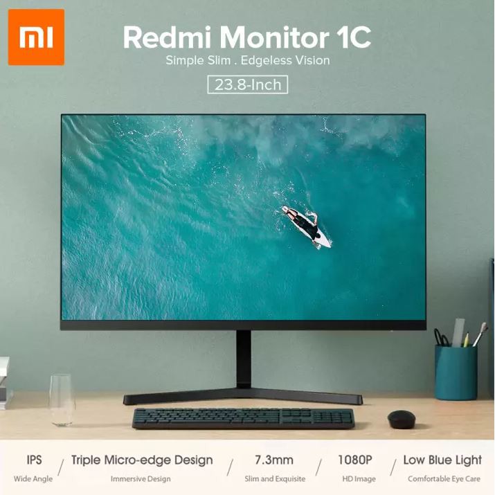 Xiaomi Mi Desktop Monitor Computer Monitor 1C 23.8 IPS Wide-angle Panel ...