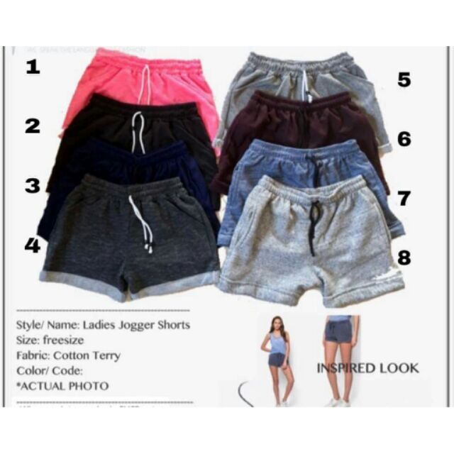 ladies jogger shorts