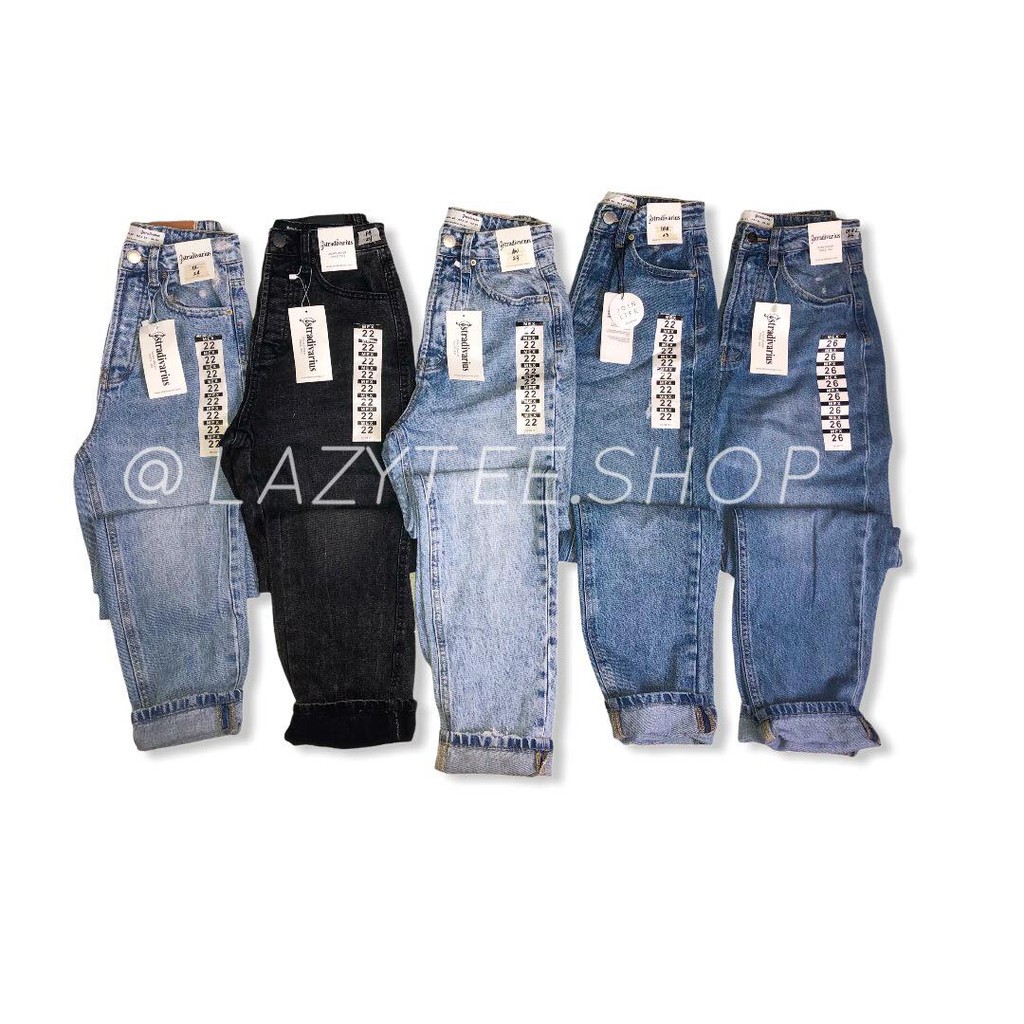 stradivarius jeans high waist