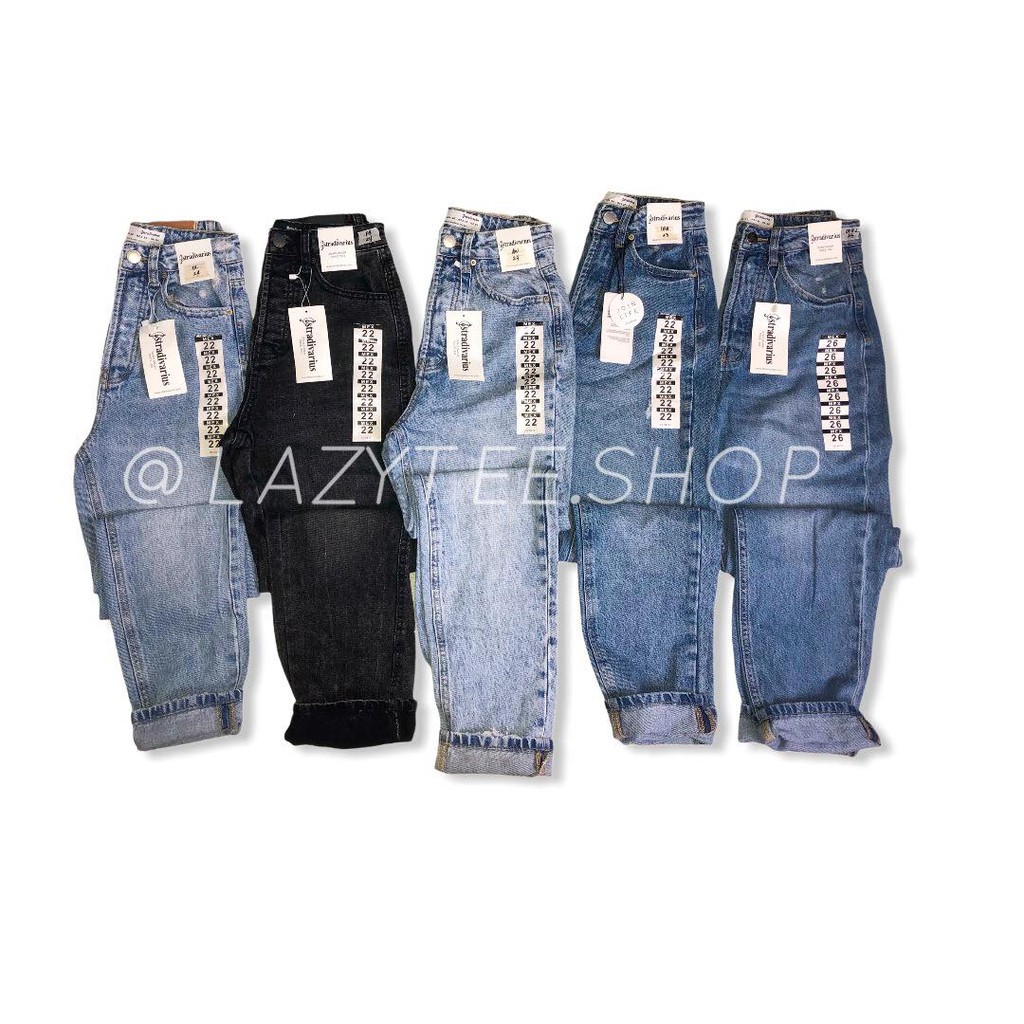 stradivarius jeans high waist