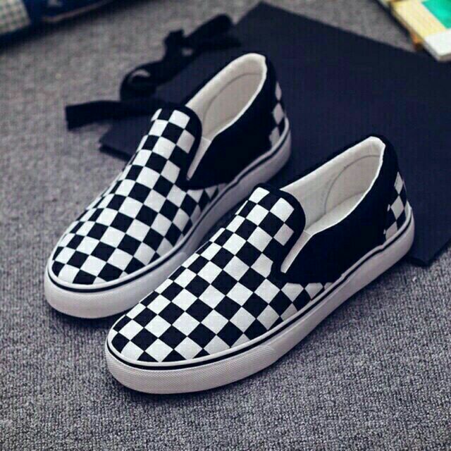 mens checkered shoes