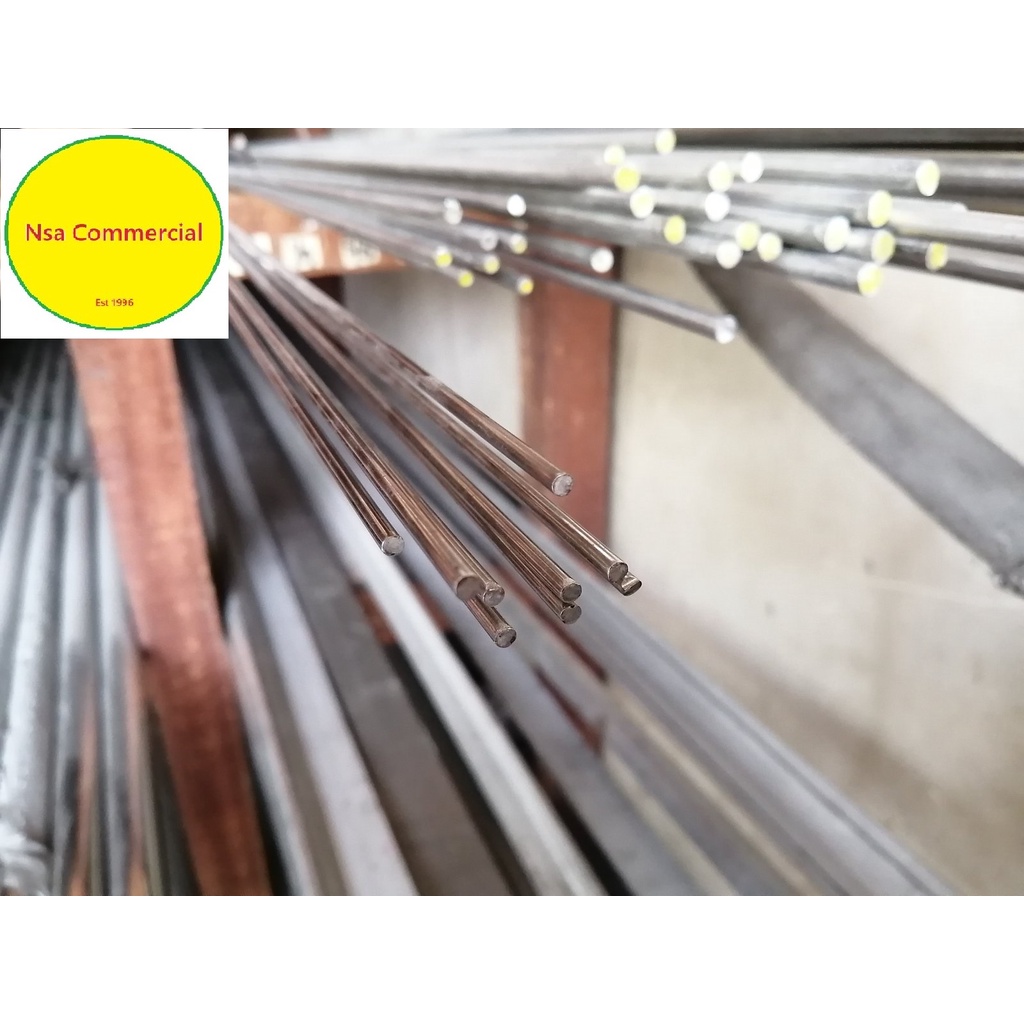 Stainless Steel Round Bar Shafting 1/8" x 1 meter T304 (1 Pack