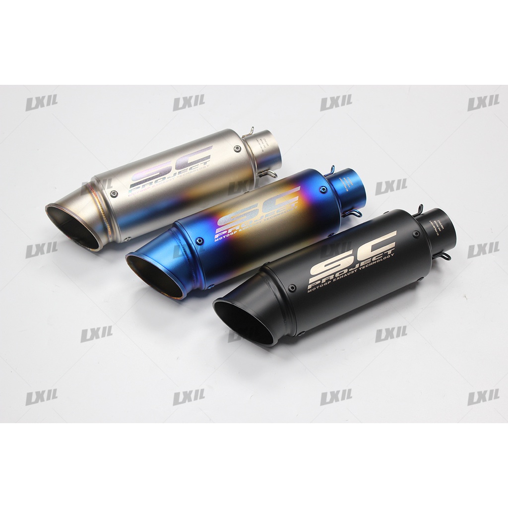 Universal 3851mm Inlet Motorcycle Exhaust Muffler Pipe Canister Pipe