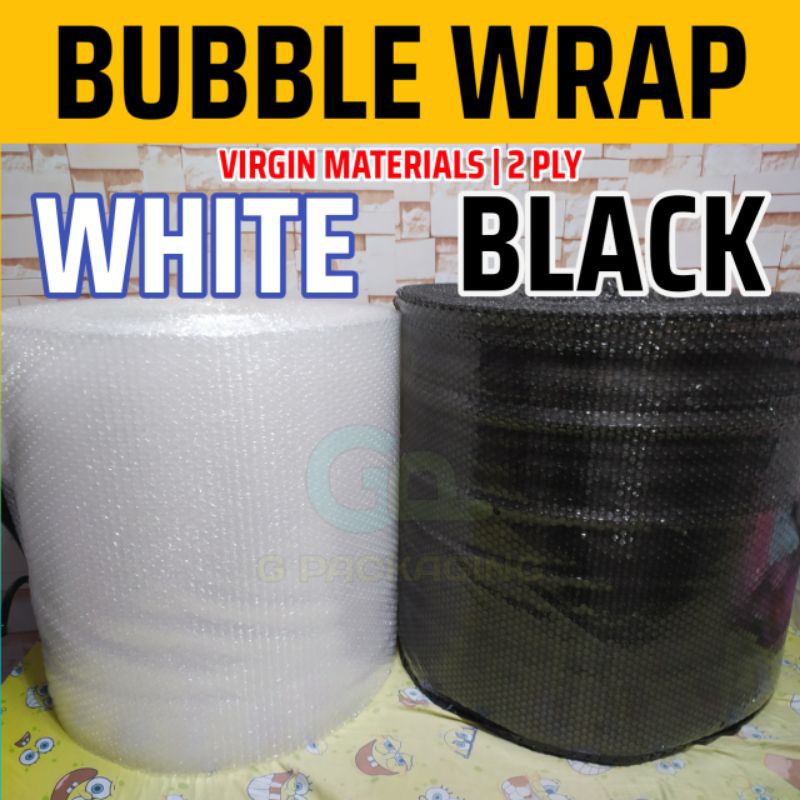 GP COD BUBBLE WRAP 20 INCHES X 1 YARD black bubble wrap VIRGIN