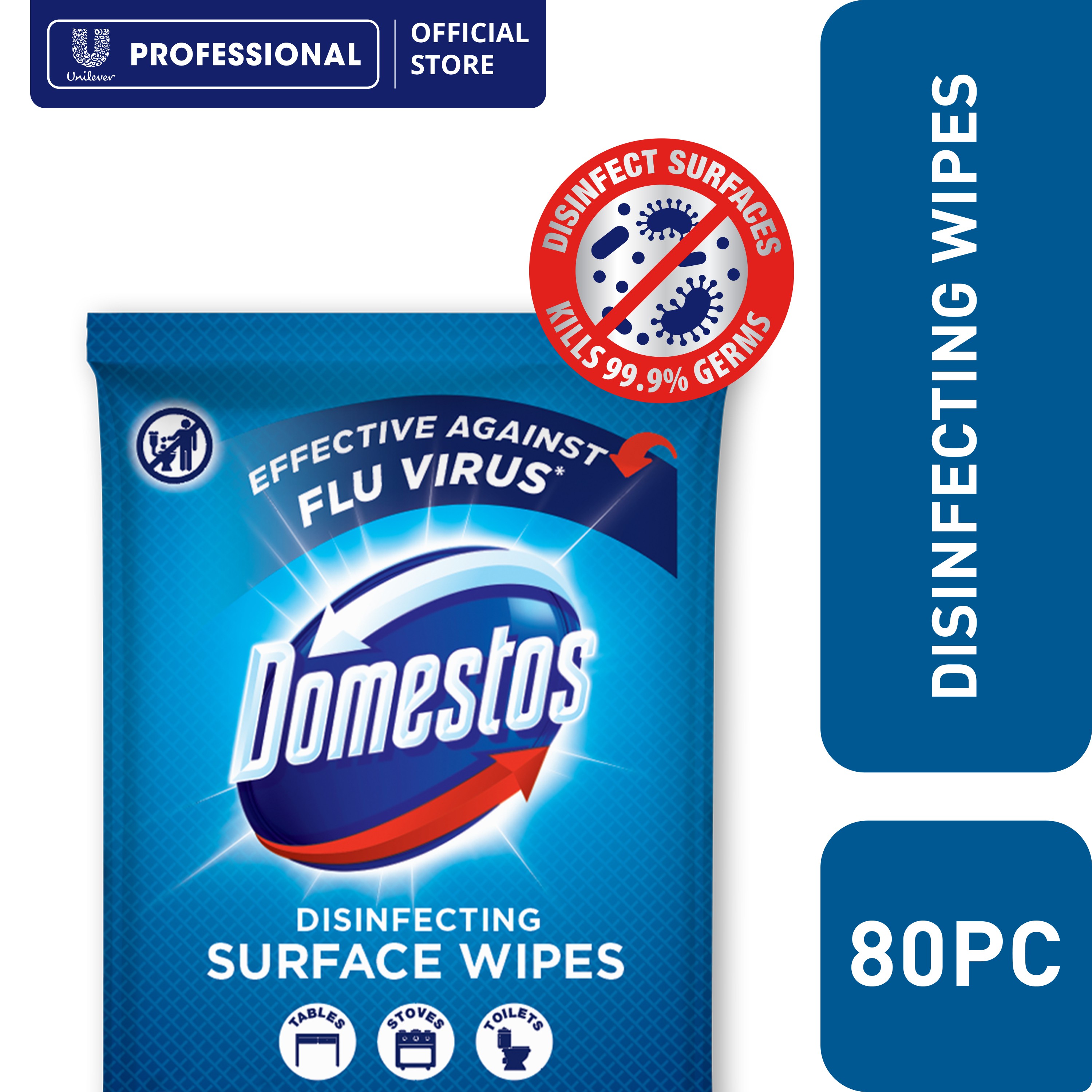 Domestos Pro Disinfecting Wipes 80s Shopee Philippines