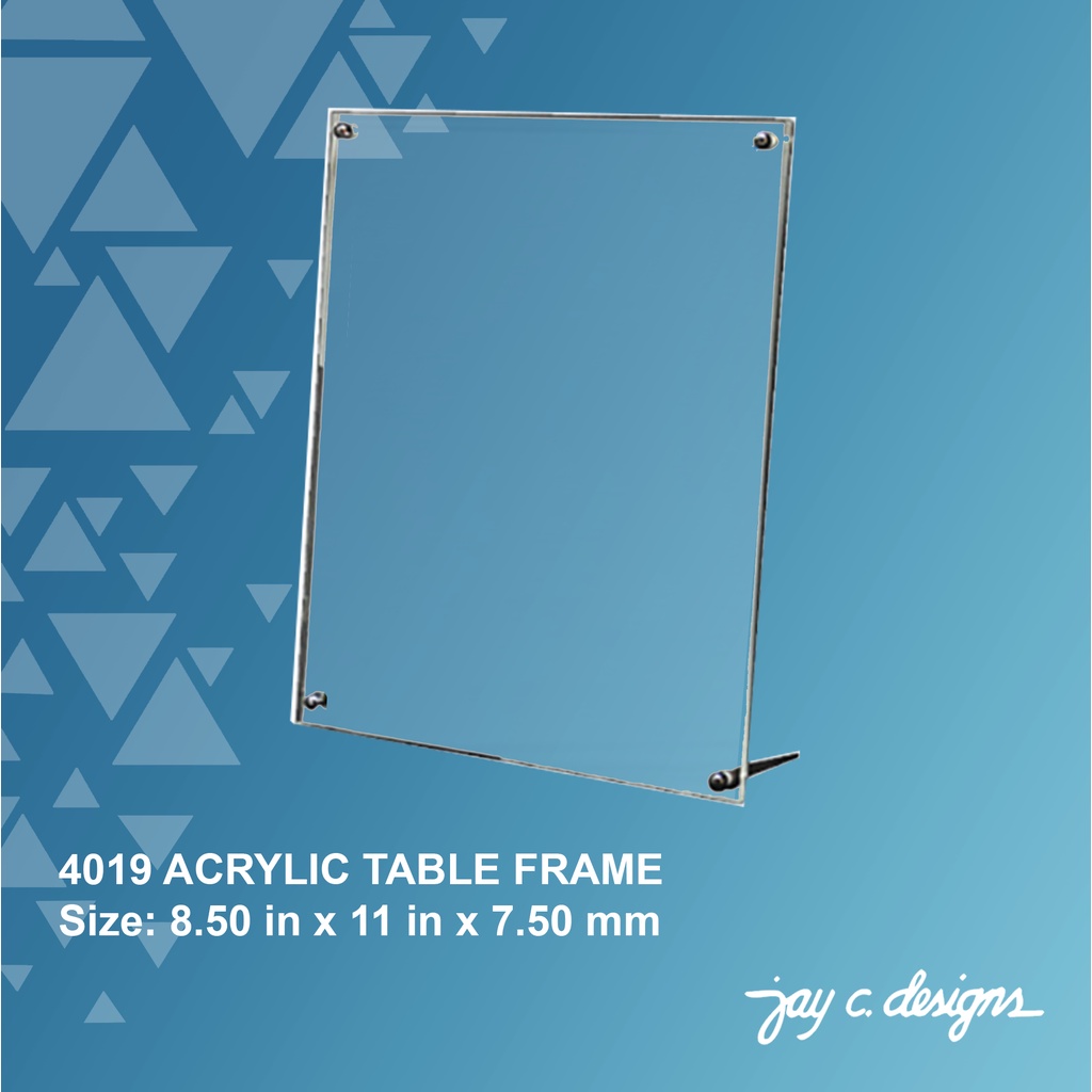 Jay C. Designs Acrylic Table Frame Art No. 4019 Shopee Philippines