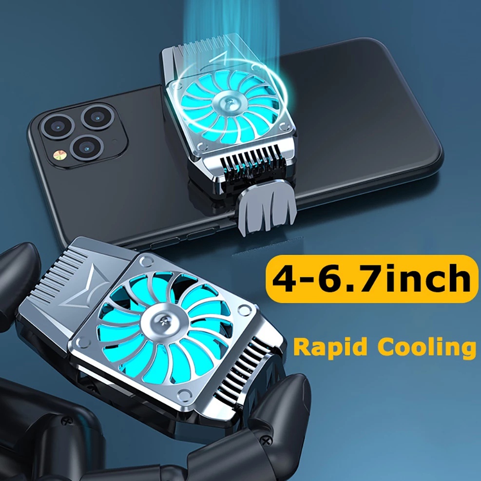 Rechargeable Gaming Mobile Phone Cooling Fan Wireless Portable Mute ...