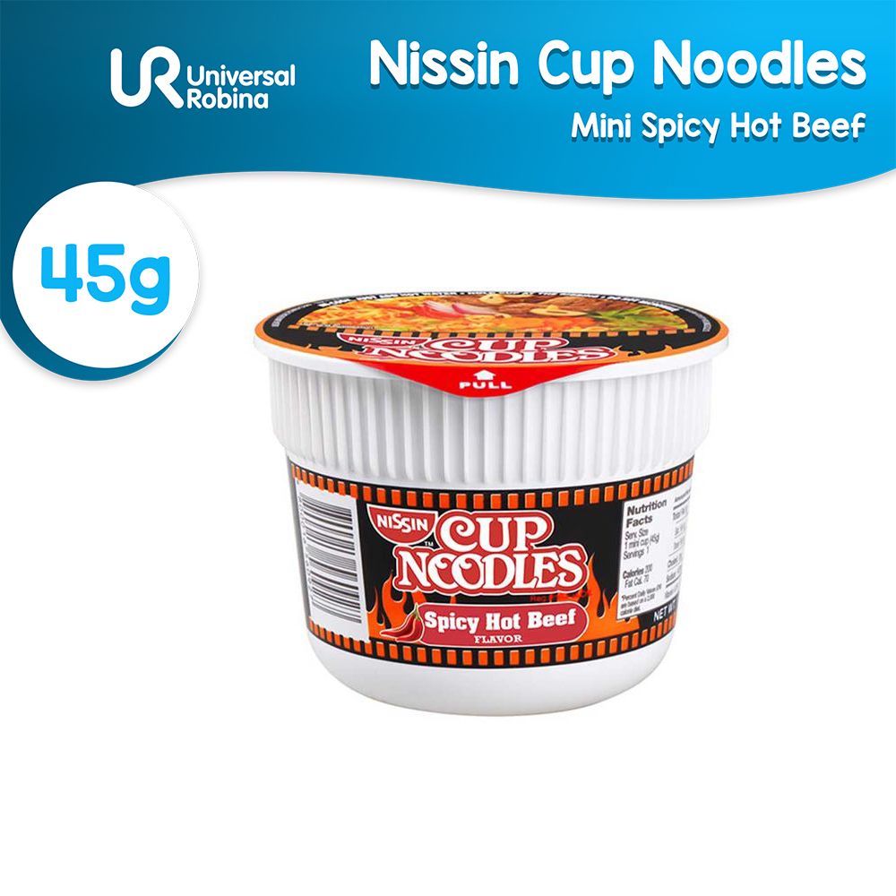 Nissin Cup Noodles Mini Spicy Hot Beef (45G) | Shopee Philippines