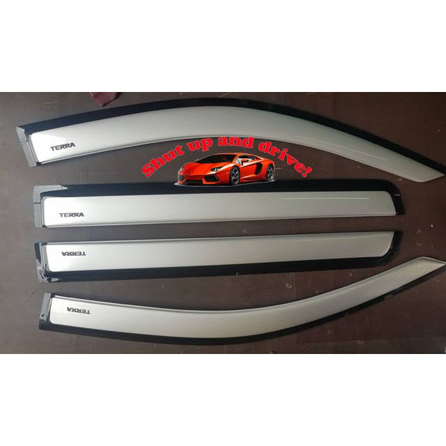 Nissan Navara Np300 2016 To 2018 Rain Gutter Door Visor Shopee Philippines