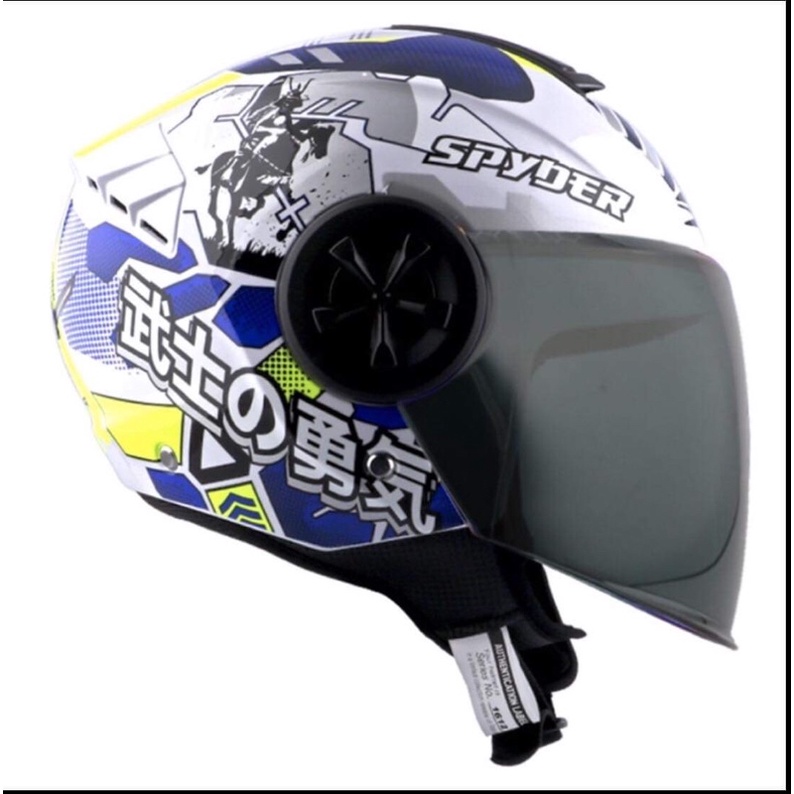 Spyder reboot2 Half face helmet Ronin (Free extra visor and visor ...